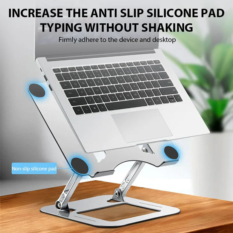 Adjustable Carbon Steel Laptop Stand Up to 17 Inch Portable Foldable Cooling Holder