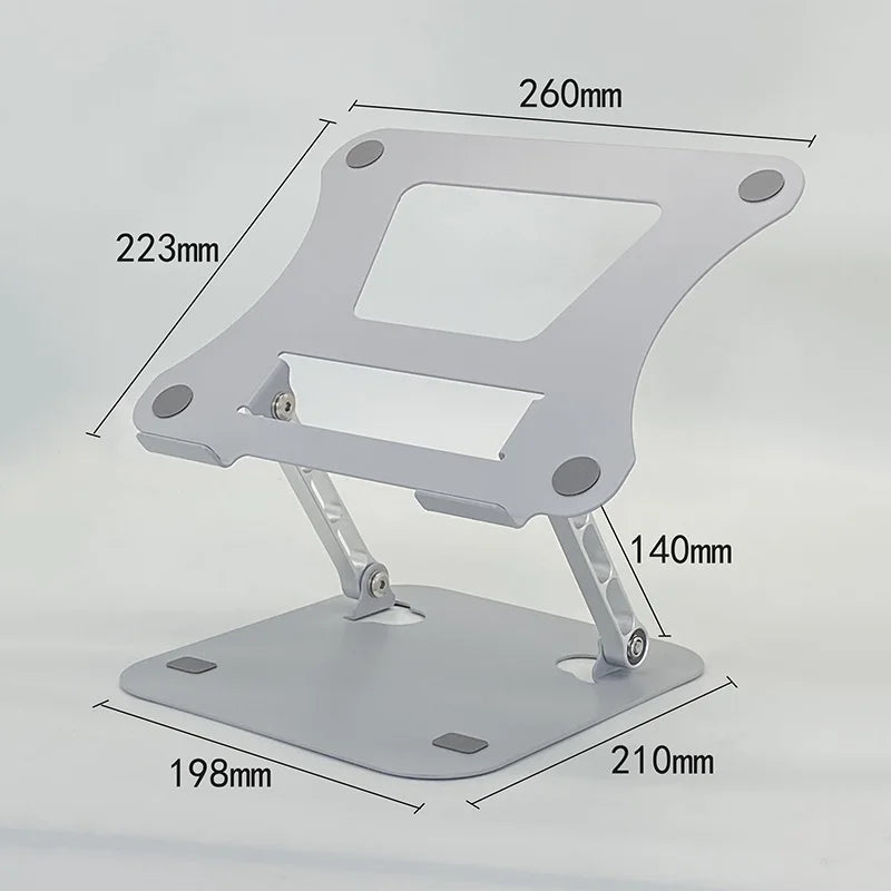 Adjustable Carbon Steel Laptop Stand Up to 17 Inch Portable Foldable Cooling Holder
